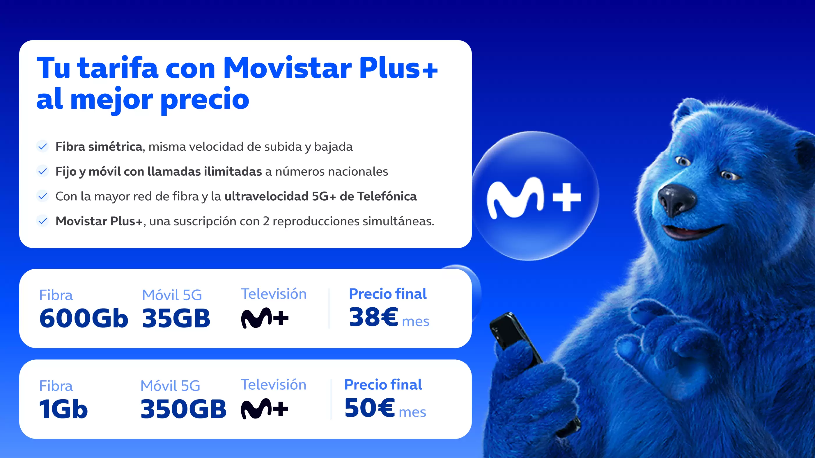 ​Nueva tarifa O2 con Movistar Plus+