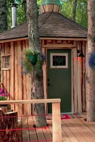 Mi casa en un árbol. Mi casa en un árbol: Sauna en los árboles en Alaska