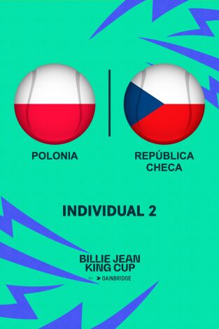 Billie Jean King Cup Finals. T(2024). Billie Jean King... (2024): Polonia - Chequia Partido Individual 2