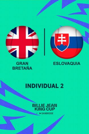 Billie Jean King Cup Finals. T(2024). Billie Jean King... (2024): Semifinal 2  Gran Bretaña - Eslovaquia Individual 2