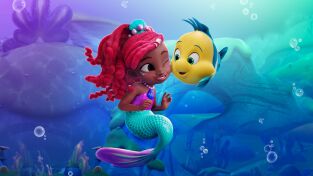 Disney Junior Ariel Single Story. T(T1). Disney Junior... (T1): Feliz Día del Cangrejo