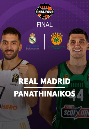 Poster de Euroliga de baloncesto:  Real Madrid - Panathinaikos. Final