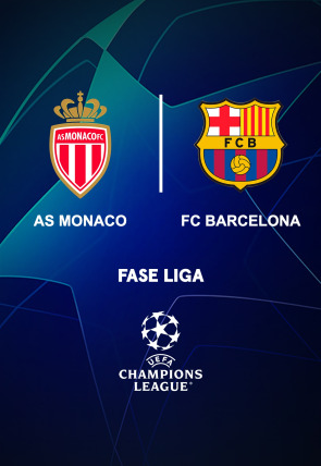 UEFA Champions League T24/25 · Jornada 1: Mónaco - Barcelona en la programación de Movistar Plus+ HD (Deportes)