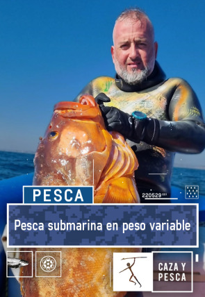 Pesca submarina en peso variable en la programación de Caza y Pesca HD (Ocio y Aficiones)