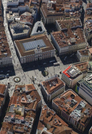 Poster de Madrid desde el aire: Madrid, el corazón