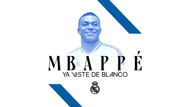 Mbappé ya viste de blanco