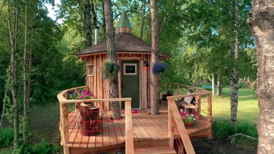 Mi casa en un árbol: Sauna en los árboles en Alaska