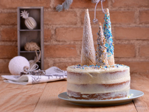 Postres caseros... (T1): Naked Cake de chocolate blanco y Almendras de Navidad