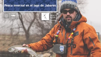 Pesca invernal en el lago de Jabares