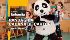 Panda y la cabaña de cartón