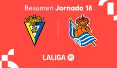 Jornada 18. Jornada 18: Cádiz - Real Sociedad