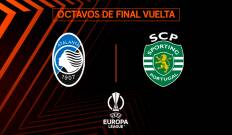 Octavos de final. Octavos de final: Atalanta - Sporting Portugal