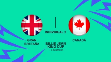 Billie Jean King Cup Finals. T(2024). Billie Jean King... (2024): Gran Bretaña - Canadá Partido Individual 2