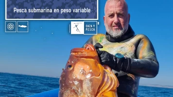 Pesca submarina en peso variable